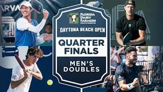 Daescu/Tardio vs Newman/Khlif at the Florida Dairy Farmers Daytona Beach Open